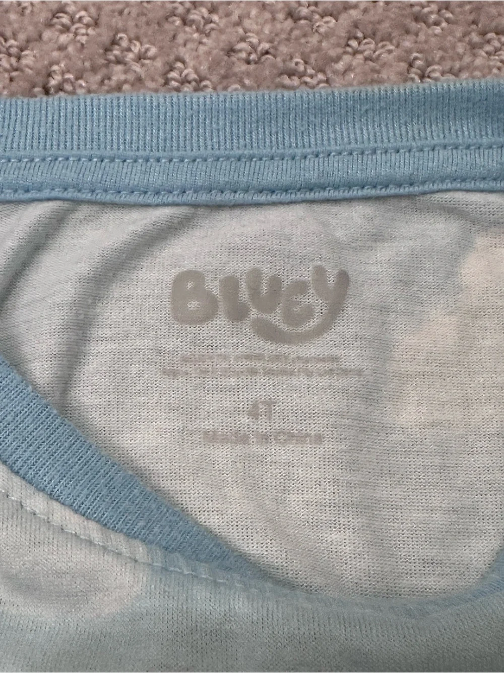 Girls 4T Shirt Bundle Bluey Unicorn Tie Dye Cat & Jack Unordinary Toddler 3pc